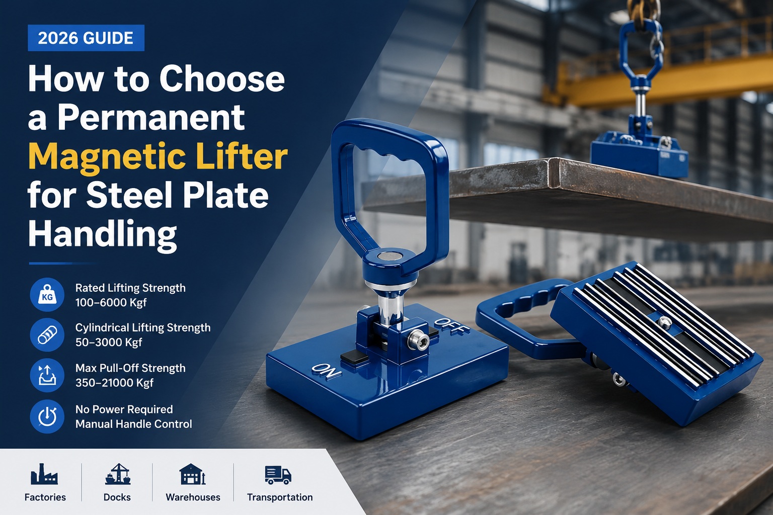 How to Choose a Permanent Magnetic Lifter for Steel Plate Handling | 2026 Guide