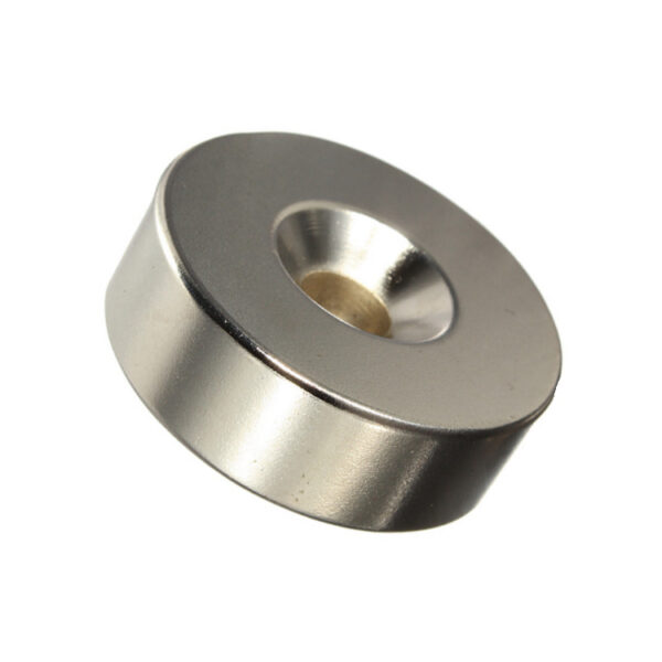 Permanent Magnet Materials for EV Sensors: Sintered NdFeB vs Ferrite (2026 Guide) 4 SINTERED-NDFEB-MAGNET-WITH-COUNTERSINK-600x600
