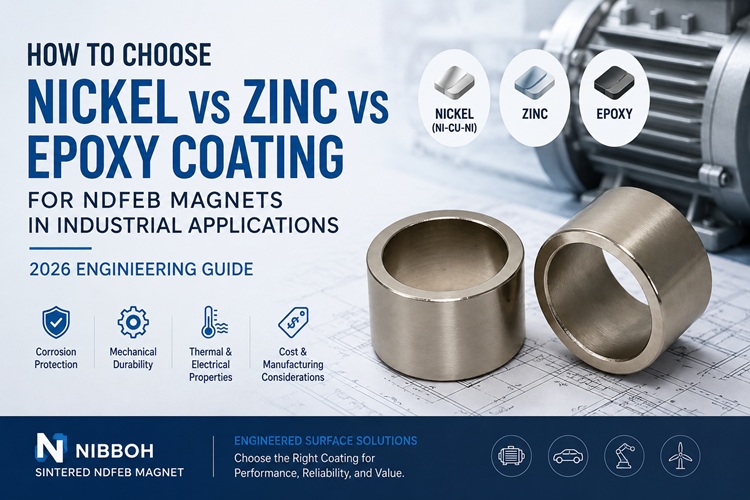 Nickel vs Zinc vs Epoxy Coating for NdFeB Magnets: How to Choose for Industrial Applications | 2026 Guide