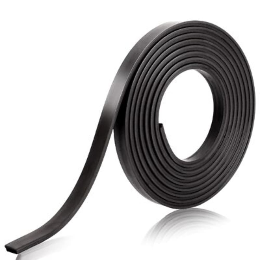 A coil of flexible magnet strip, shown as a material example for the refrigerator-gasket insert discussed in this article.